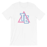 Triangles Everywhere Pink & Blue Logo T-shirt
