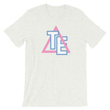 Triangles Everywhere Pink & Blue Logo T-shirt