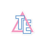 Triangles Everywhere Pink & Blue Bubble-free stickers