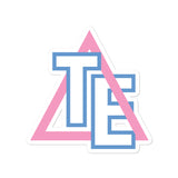 Triangles Everywhere Pink & Blue Bubble-free stickers