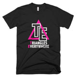Triangles Everywhere | Shirt | Pink/White/Black | Reversed