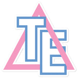 Triangles Everywhere Pink & Blue Bubble-free stickers