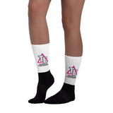 Triangles Everywhere | Socks | Pink/Black/White