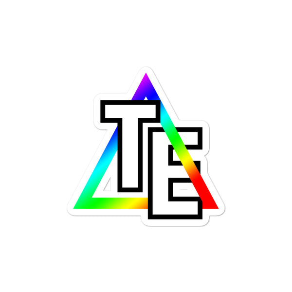 Triangles Everywhere Rainbow Bubble-free stickers