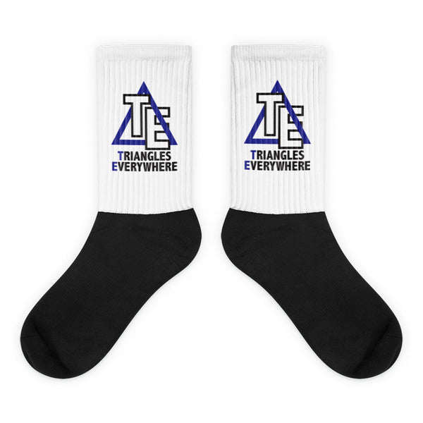 Triangles Everywhere | Socks | Blue/Black/White