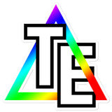 Triangles Everywhere Rainbow Bubble-free stickers