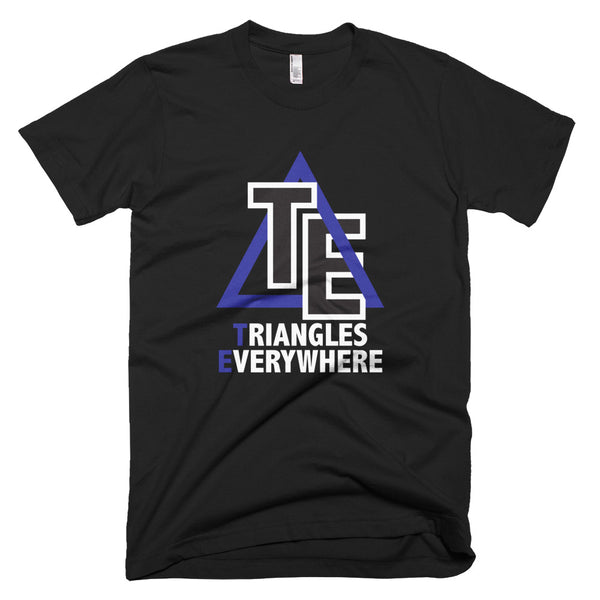 Triangles Everywhere | Shirt | Blue/White/Black | Reversed